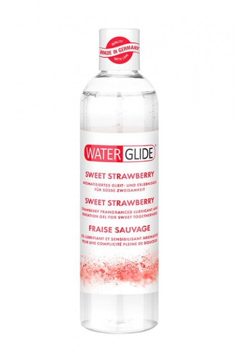 Лубрикант на водной основе с ароматом клубники SWEET STRAWBERRY - 300 мл. - Waterglide - купить с доставкой в Копейске