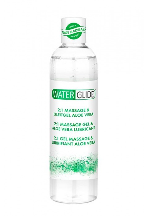 Гель-смазка 2-в-1 MASSAGE   LUBRICANT ALOE VERA - 300 мл. - Waterglide - купить с доставкой в Копейске