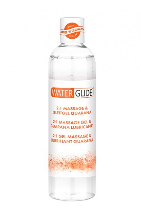 Гель-смазка 2-в-1 MASSAGE   LUBRICANT GUARANA - 300 мл. - Waterglide - купить с доставкой в Копейске
