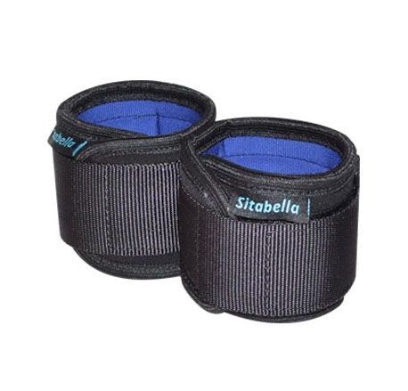 Неопреновые черно-синие наручники - Sitabella - купить с доставкой в Копейске