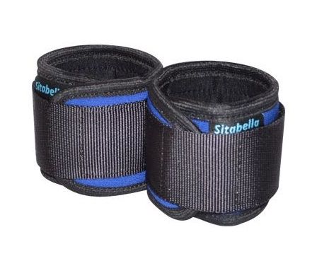 Сине-черные неопреновые наручники - Sitabella - купить с доставкой в Копейске