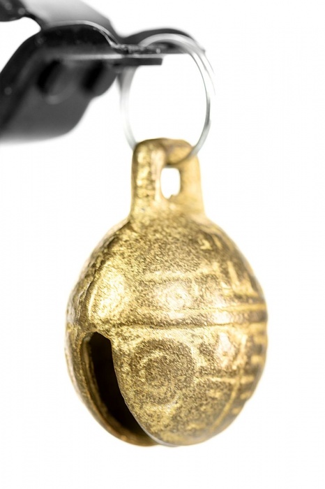 Черно-золотистые зажимы для сосков TOYFA Theatre - ToyFa - купить с доставкой в Копейске