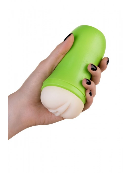 Мастурбатор-вагина A-Toys в зеленой колбе - A-toys - в Копейске купить с доставкой