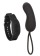 Черное виброяйцо с браслетом-пультом Wristband Remote Curve - California Exotic Novelties купить в Копейске с доставкой в Orgasmix.ru Черное виброяйцо с браслетом-пультом Wristband Remote Curve - California Exotic Novelties