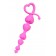 Розовая силиконовая анальная цепочка Sweety - 18,5 см. - ToyFa в Копейске Розовая силиконовая анальная цепочка Sweety - 18,5 см. - ToyFa