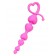 Розовая силиконовая анальная цепочка Sweety - 18,5 см. - ToyFa в Копейске Розовая силиконовая анальная цепочка Sweety - 18,5 см. - ToyFa