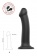 Черный фаллос на присоске Silicone Bendable Dildo L - 19 см. - Strap-on-me - купить с доставкой в Копейске