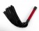 Красно-черная плеть My Rules - 43 см. - БДСМ Арсенал - купить с доставкой в Копейске