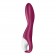 Малиновый вибромассажер для стимуляции G-точки Heated Thrill - 20,6 см. - Satisfyer купить в Копейске с доставкой в Orgasmix.ru Малиновый вибромассажер для стимуляции G-точки Heated Thrill - 20,6 см. - Satisfyer