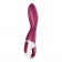 Малиновый вибромассажер для стимуляции G-точки Heated Thrill - 20,6 см. - Satisfyer купить в Копейске с доставкой в Orgasmix.ru Малиновый вибромассажер для стимуляции G-точки Heated Thrill - 20,6 см. - Satisfyer