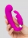 Лиловый вибратор Mini G-Spot Curve Vibe с клиторальным зайчиком - Happy Rabbit купить в Копейске с доставкой в Orgasmix.ru Лиловый вибратор Mini G-Spot Curve Vibe с клиторальным зайчиком - Happy Rabbit
