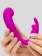 Лиловый вибратор Mini G-Spot Curve Vibe с клиторальным зайчиком - Happy Rabbit купить в Копейске с доставкой в Orgasmix.ru Лиловый вибратор Mini G-Spot Curve Vibe с клиторальным зайчиком - Happy Rabbit