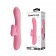 Розовый вибратор-кролик Gina с клиторальной щеточкой - 20,5 см. - Baile купить в Копейске с доставкой в Orgasmix.ru Розовый вибратор-кролик Gina с клиторальной щеточкой - 20,5 см. - Baile