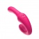 Розовый вибратор с клиторальным отростком и пультом ДУ- 19,6 см. - I-MOON купить в Копейске с доставкой в Orgasmix.ru Розовый вибратор с клиторальным отростком и пультом ДУ- 19,6 см. - I-MOON