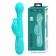 Мятный вибратор-кролик Dejon с ротацией бусин и возвратно-поступательными движениями - 22,6 см. - Baile купить в Копейске с доставкой в Orgasmix.ru Мятный вибратор-кролик Dejon с ротацией бусин и возвратно-поступательными движениями - 22,6 см. - Baile