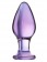 Стеклянная анально-вагинальная пробка - 11 см. - Sexus купить с доставкой в интернет-магазине Orgasmix в Копейске Стеклянная анально-вагинальная пробка - 11 см. - Sexus